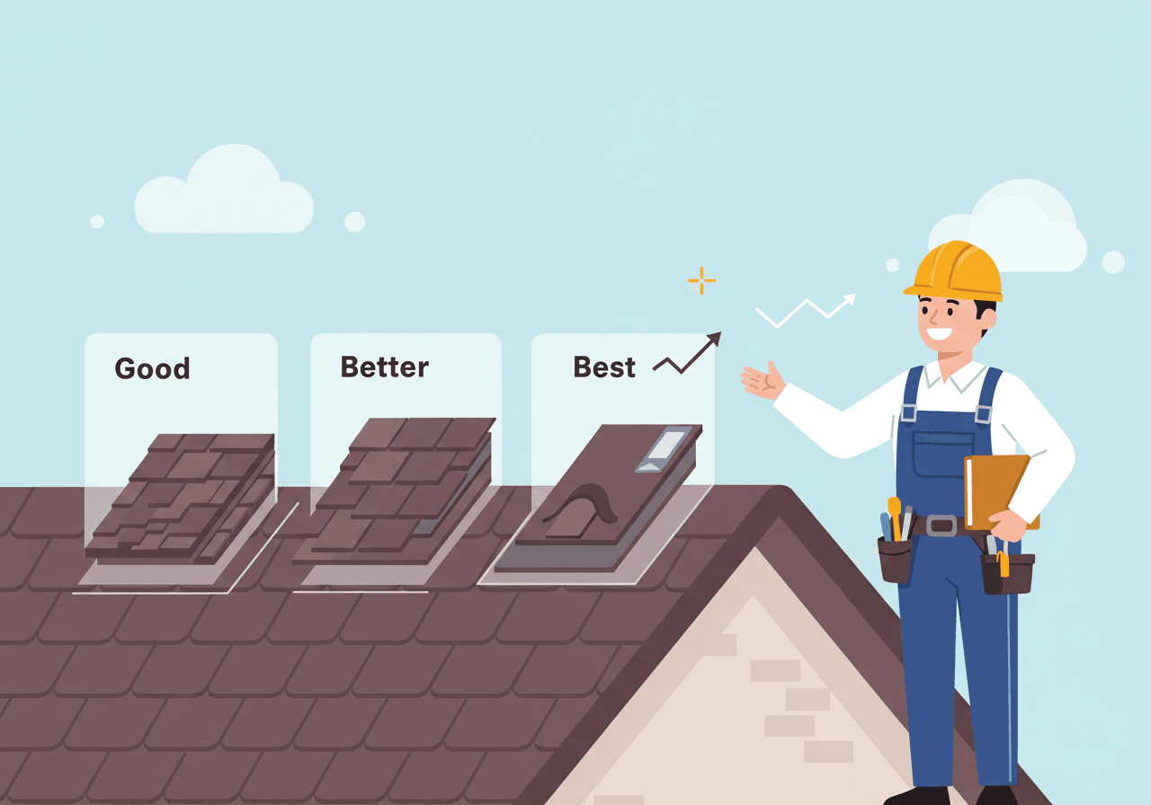 The Good, Better, Best Proposal Strategy for Roofing Contractors