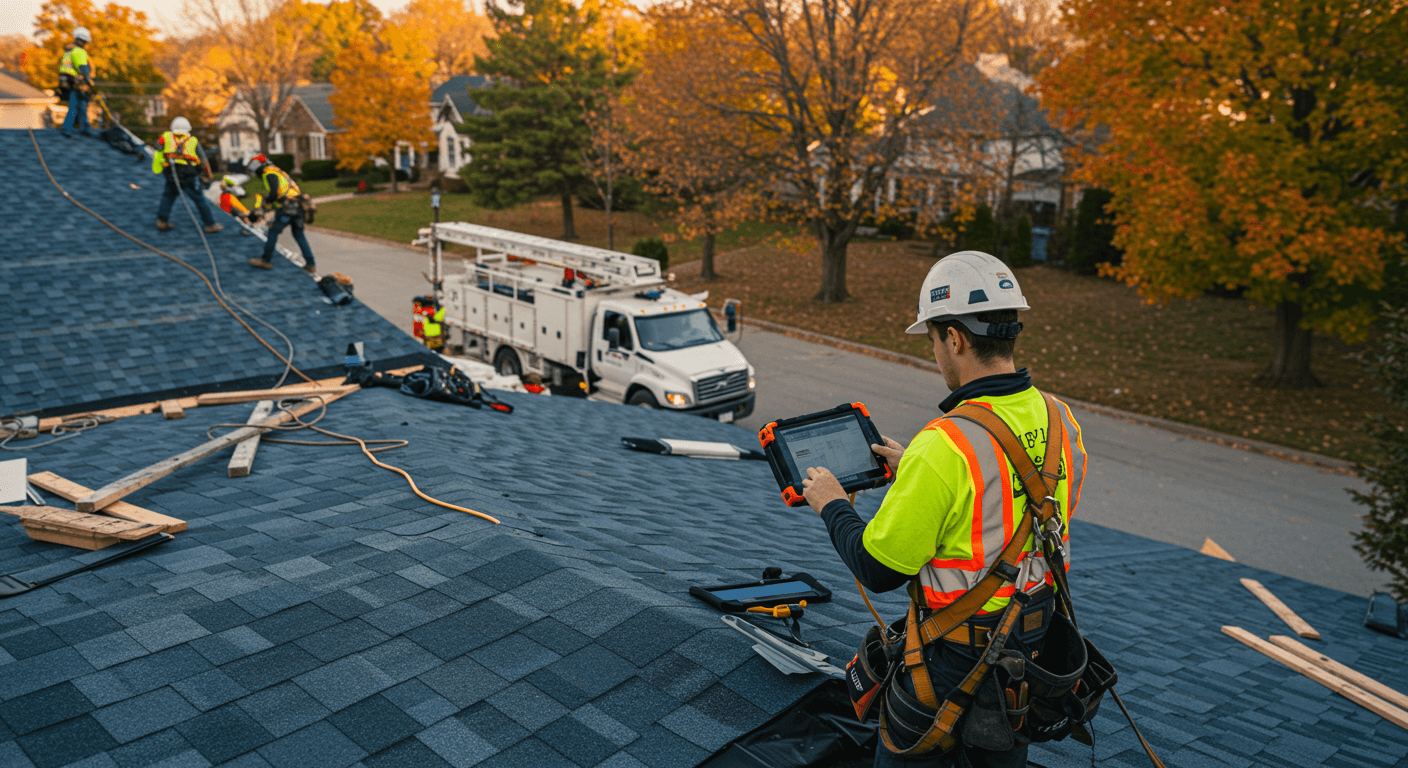 How Michigan Roofing Shops Keep Crews With Better Tech