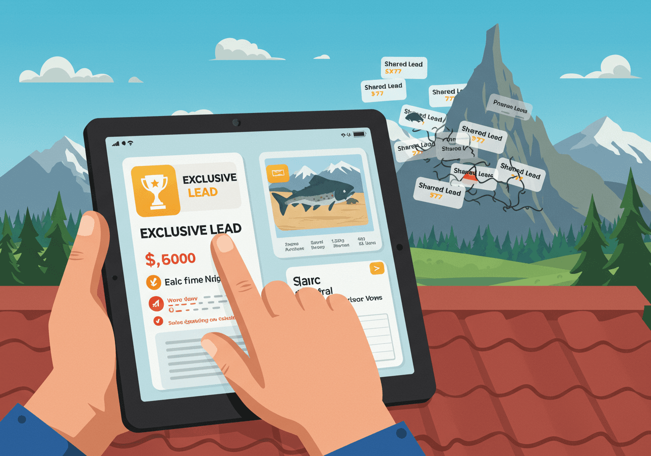 Don't Get Hooked on Bad Leads: The Idaho Roofer's Guide to Exclusive vs. Shared Prospects