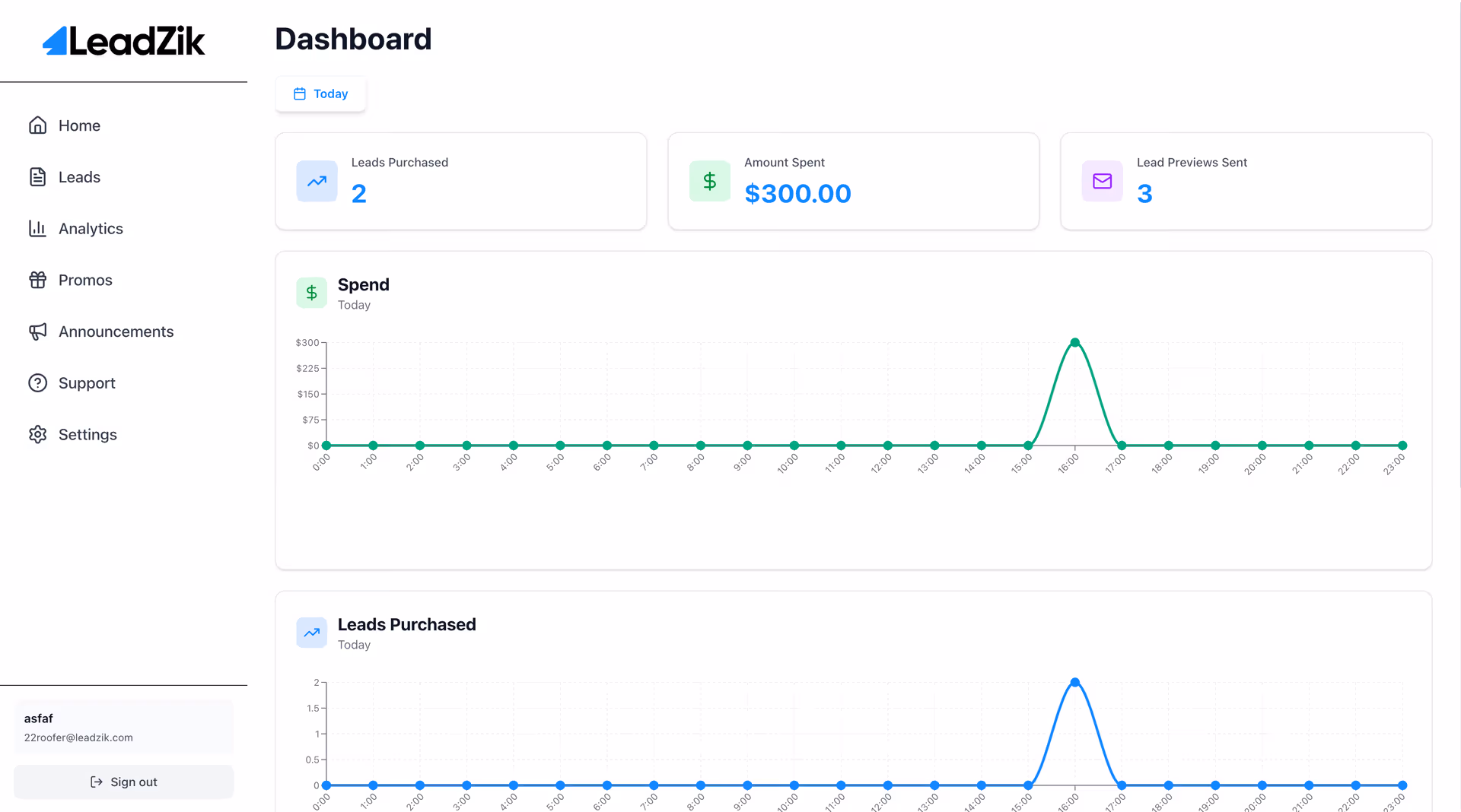 LeadZik Dashboard